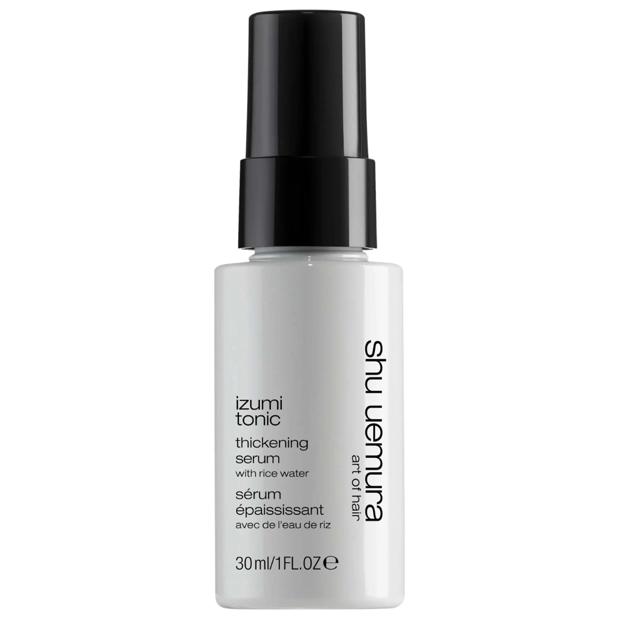 Mini Izumi Tonic Rice Water Hair Serum: Thicken, Strengthen &amp; Repair Split Ends - Lightweight Japanese Treatment Izumi Tonic Rice Water Hair Serum: Thicken &amp; Repair rice water hair serum, thickening hair serum, strengthening hair serum, split end repair serum, hair volumizing serum, japanese rice water hair treatment, izumi tonic hair serum, hair serum for thinning hair, ceramide hair serum, lightweight hair serum, hair serum, hair treatment, rice water treatment, split ends, hair breakage, thinning hair, v