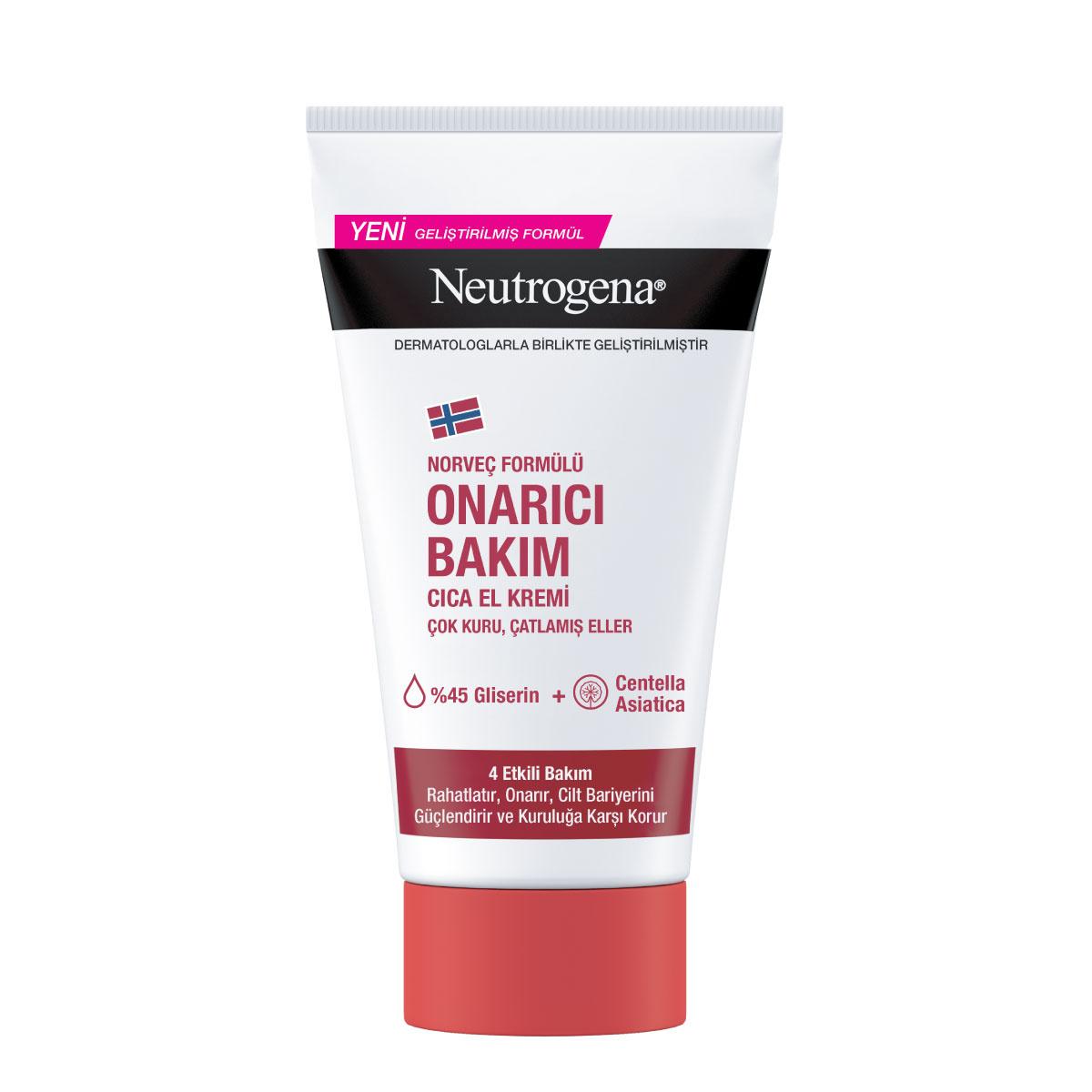 neutrogena repairing hand cream packaging, neutrogena hand cream application on hands, neutrogena hand cream texture Neutrogena Repairing Hand Cream - Nourishing Care for Dry Skin | 50 ml Neutrogena Repairing Hand Cream - Nourishing Care 50 ml neutrogena, hand-cream, dry-skin, soothing-cream, repairing-cream, moisturizing, cica, glycerin, skin-care, ai-generated