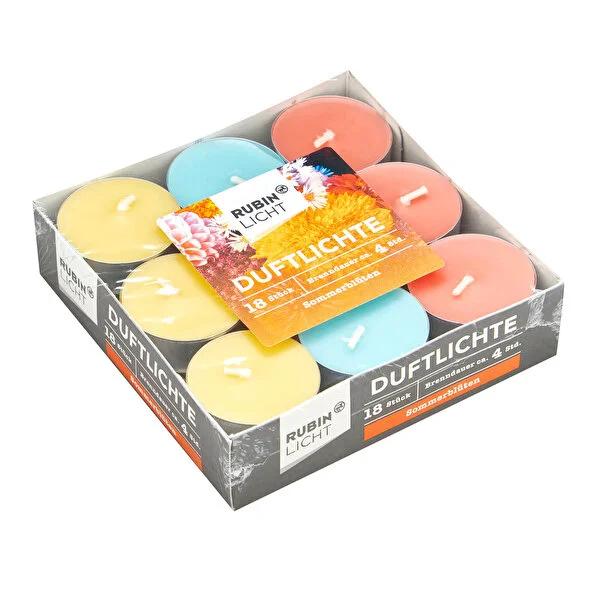 Rubin Licht Summer Bloom Scented Tealight Candles (18-Pack) | Aromatherapy, Home Fragrance & Relaxing Ambiance Rubin Licht Candles: Scented Tealights - Summer Flowers scented tealight candles, summer flower candles, aromatherapy candles, tealight candles bulk, fragrant tealights, home fragrance, candle gift set, Rubin Licht candles, scented candles, tealight candles, summer flowers, aromatherapy, home decor, fragrance, relaxing, ambiance, candles, gifts, home fragrance, relaxing candles, stress relief, rela