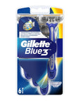 Gillette Blue3 Disposable Razor for Men - Comfort Shaving with 3 Chrome-Coated Blades Gillette Blue3 Disposable Razor - Comfort Shaving Disposable Razor, Gillette Blue3, Comfort Shaving, Chrome-Coated Blades, Pivoting Head Razor, Men's Grooming, Shaving Essentials, Men's Toiletries, Personal Care, Gillette, Shaving Razors, Men's Shaving, Comfortgel Technology