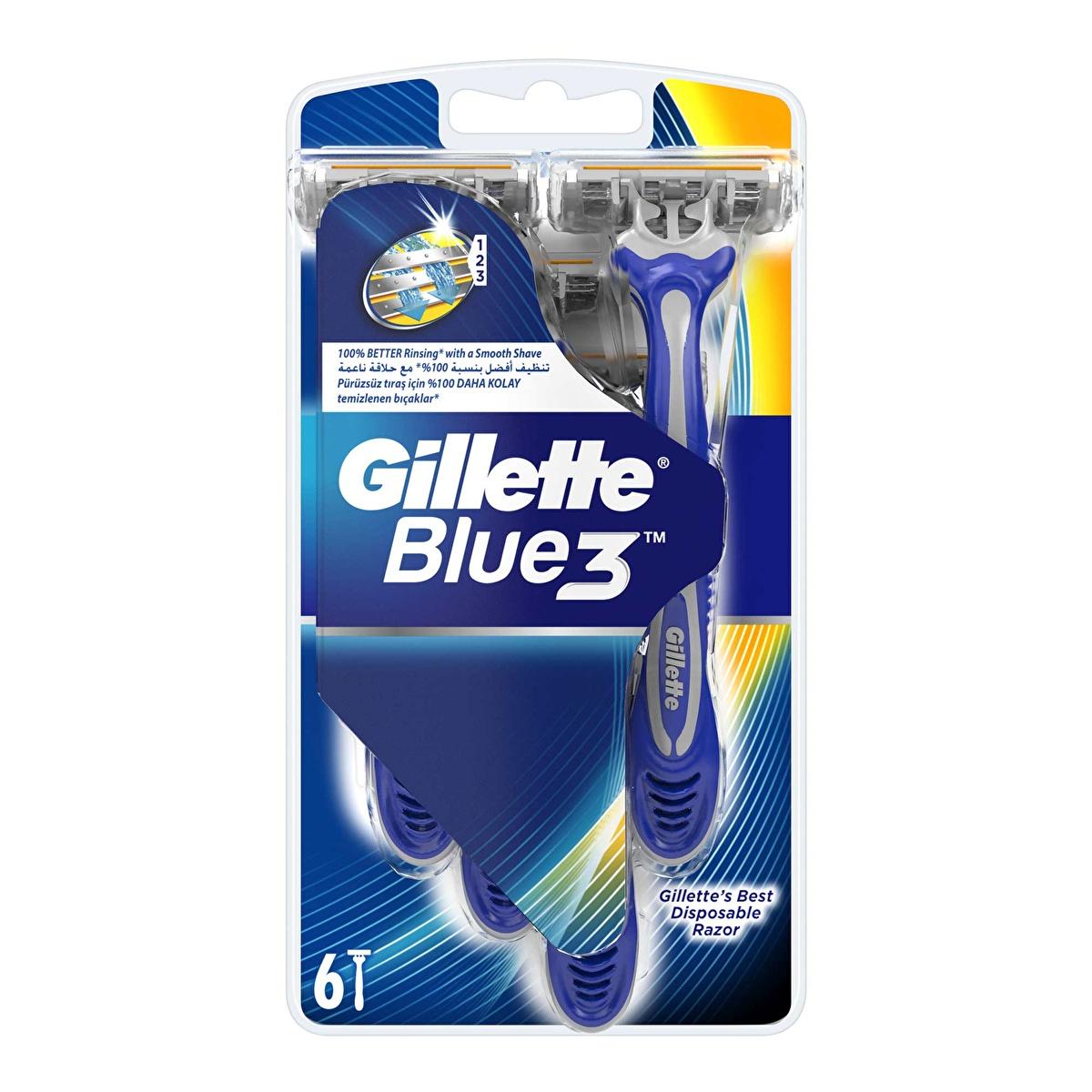 Gillette Blue3 Disposable Razor for Men - Comfort Shaving with 3 Chrome-Coated Blades Gillette Blue3 Disposable Razor - Comfort Shaving Disposable Razor, Gillette Blue3, Comfort Shaving, Chrome-Coated Blades, Pivoting Head Razor, Men&#39;s Grooming, Shaving Essentials, Men&#39;s Toiletries, Personal Care, Gillette, Shaving Razors, Men&#39;s Shaving, Comfortgel Technology