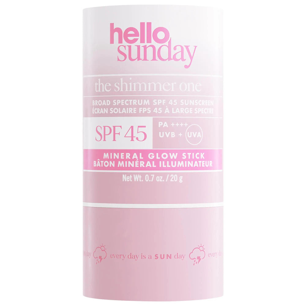 The Shimmer One Mineral Sunscreen Stick SPF 45 - Hyaluronic Acid, Cruelty-Free & Recyclable Packaging Mineral Sunscreen Stick SPF 45 - Hyaluronic Acid & Cruelty-Free Mineral Sunscreen Stick, SPF 45 Sunscreen, Hyaluronic Acid Sunscreen, Cruelty-Free Skincare, Recyclable Packaging Sunscreen, Face Sunscreen, Body Sunscreen, Natural Skincare, Eco-Friendly Skincare, Sun Protection, Skincare for Dryness, Skincare for Dullness, Skincare for Loss of Firmness, On-the-Go Sunscreen, Mess-Free Sunscreen, Shimmer Sunscr