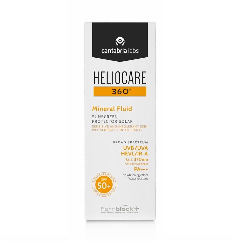 heliocare 360 mineral fluid spf 50 sunscreen product image, sunscreen bottle with SPF 50+ label Heliocare 360 Mineral Fluid SPF 50+ Sunscreen | 50 ml Heliocare 360 Mineral Fluid SPF 50+ Sunscreen heliocare, sunscreen, spf-50, mineral-sunscreen, sensitive-skin, gel-formula, skin-protection, sunscreen-for-children, ai-generated, sun-care