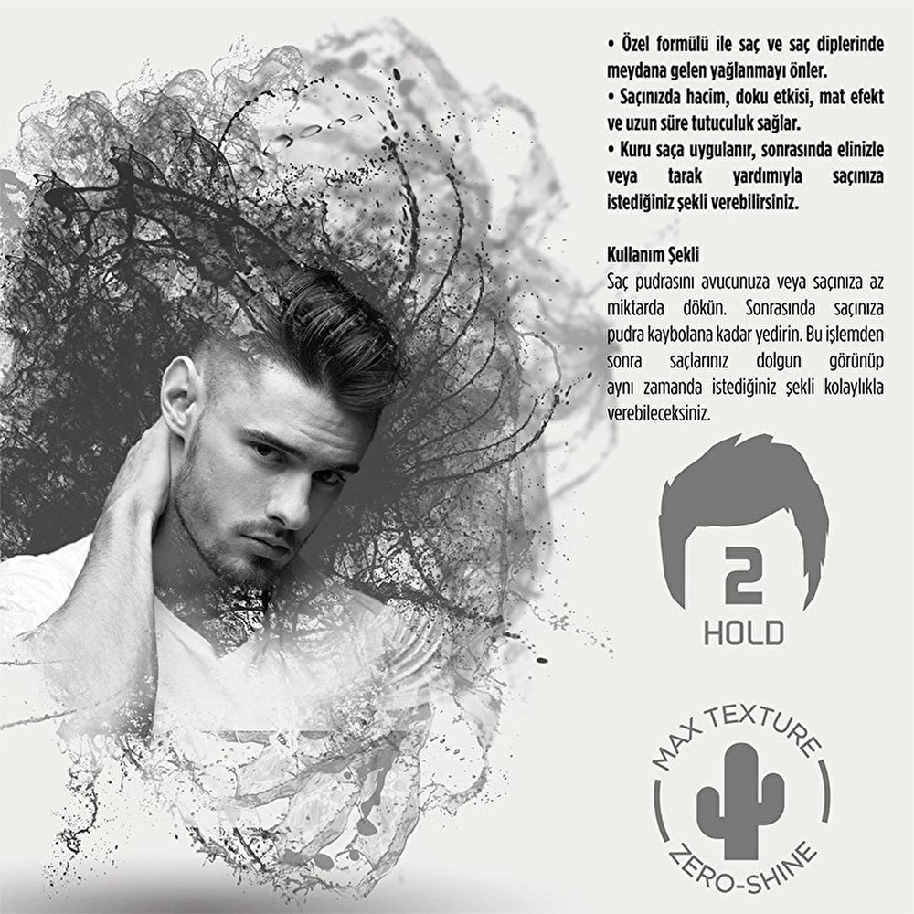 Agiva Hair Wax Powder 20g - Matte Finish, Volumizing & Oil Control for Men & Women - view 3