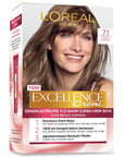 Loreal Paris Excellence Creme Hair Dye - 7.1 Küllü Kumral - Nourishing Permanent Hair Color for At-Home Use - view 4