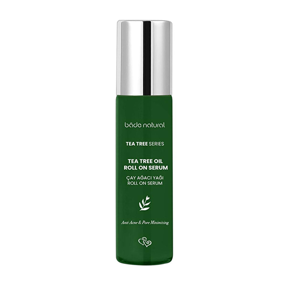Bade Natural Tea Tree Oil Acne Treatment Roll-On Serum - Fast Acting Spot Treatment for Oily & Combination Skin - Pore Minimizing, Natural Acne Solution, 0.34 fl oz Bade Natural Tea Tree Oil Acne Roll-On - Natural Spot Treatment Tea tree oil acne treatment, Acne roll on serum, Natural acne treatment, Oily skin acne solution, Bade natural acne serum, Spot treatment for acne, Combination skin acne product, Pore minimizing serum, Fast absorbing acne treatment, Tea tree oil roll on, acne treatment, roll on seru