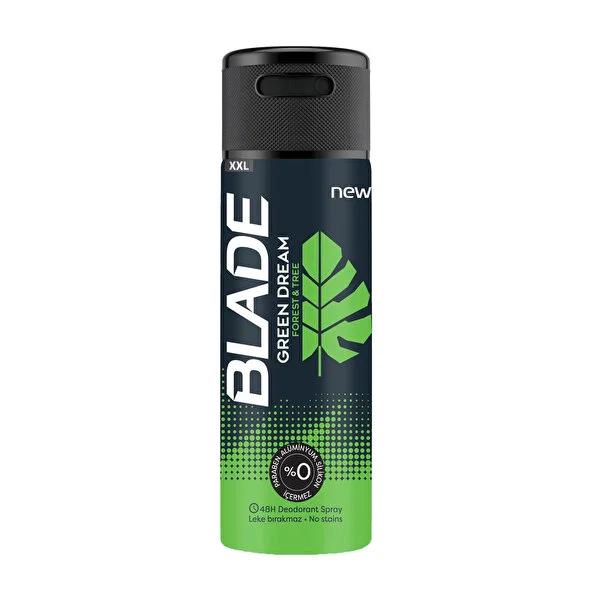 Blade Deo Green Dream Deodorant Spray - Non-Staining, Long-Lasting Freshness, 200ml Blade Deo Green Dream Deodorant Spray - Non-Staining & Long-Lasting deodorant spray, non-staining deodorant, forest freshness deodorant, long-lasting freshness, Blade Deo Green Dream, personal hygiene, men's grooming, women's grooming, freshness, confidence, active lifestyle, daily use, hygiene essentials