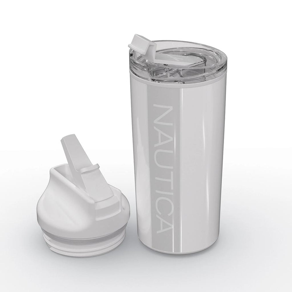 Nautica Pure White Insulated Water Bottle 17 oz 502 ml