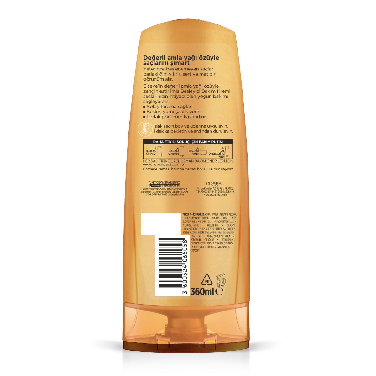 Loreal Paris Elseve Mucizevi Yağ Besleyici Bakım Kremi - Nourishing Hair Cream with Amla Oil for Softness &amp; Shine Loreal Paris Elseve Hair Cream for Soft &amp; Shiny Hair Loreal Paris Elseve, Hair care cream, Amla oil hair treatment, Nourishing hair cream, Softening hair product, Hair nourishment, Soft hair, Shiny hair, Easy combing, Normal hair care, Dry hair care, Hair care routine, Hair health, Amla oil benefits