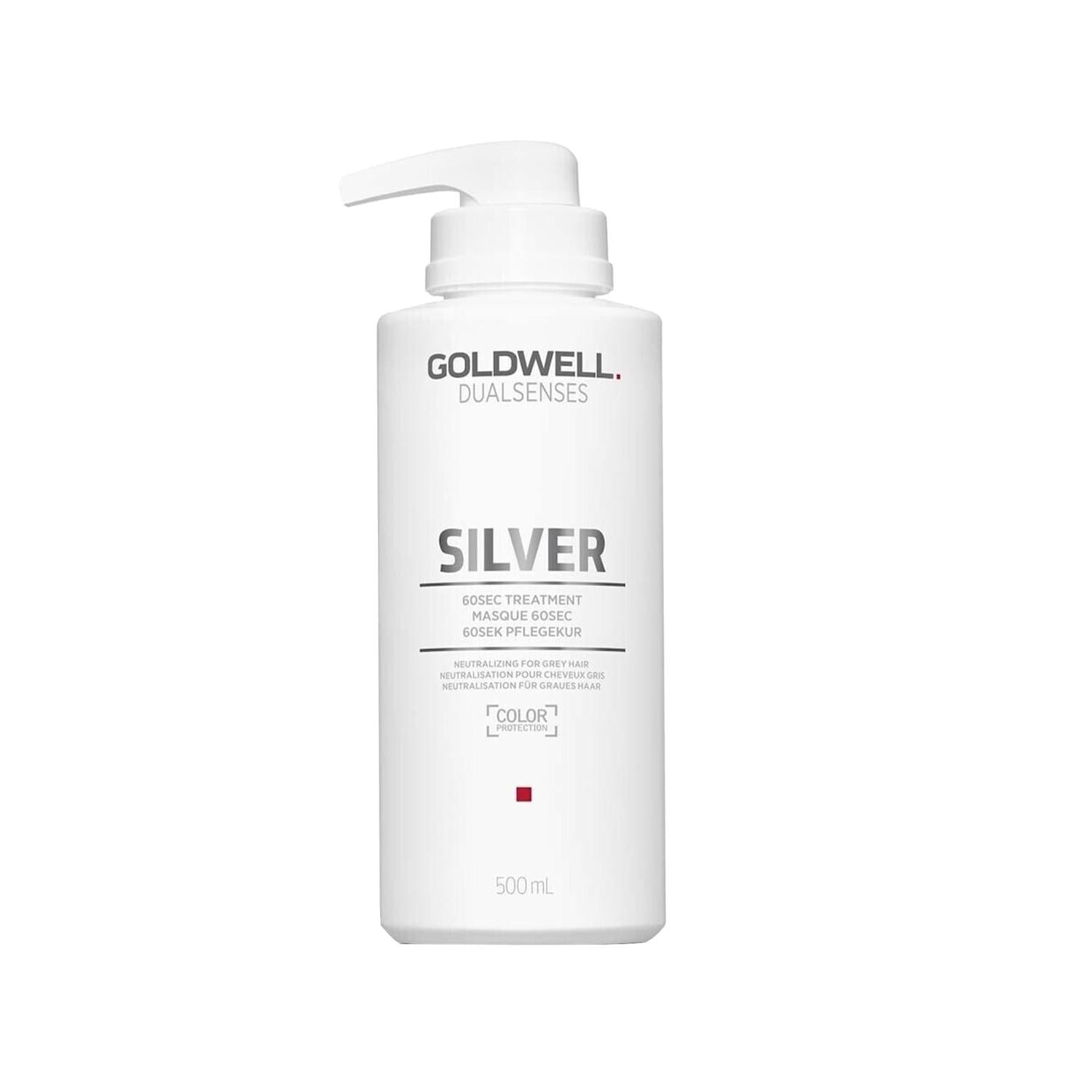 Goldwell Dualsenses Silver 60Sec Mask for Gray &amp; Blonde Hair 500 ml