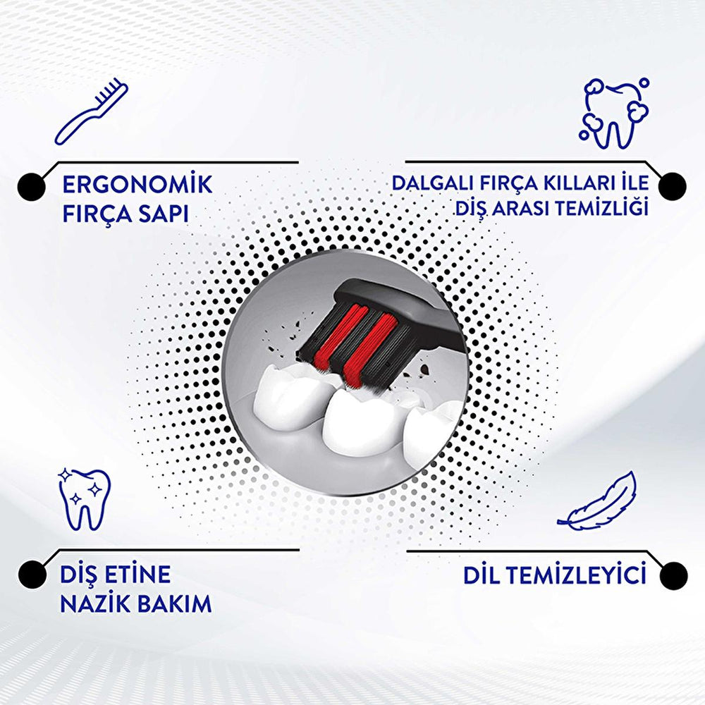 Signal Manual Toothbrush Performance Black - Soft Bristle, Ergonomic Design for Gentle Gum Care - view 6