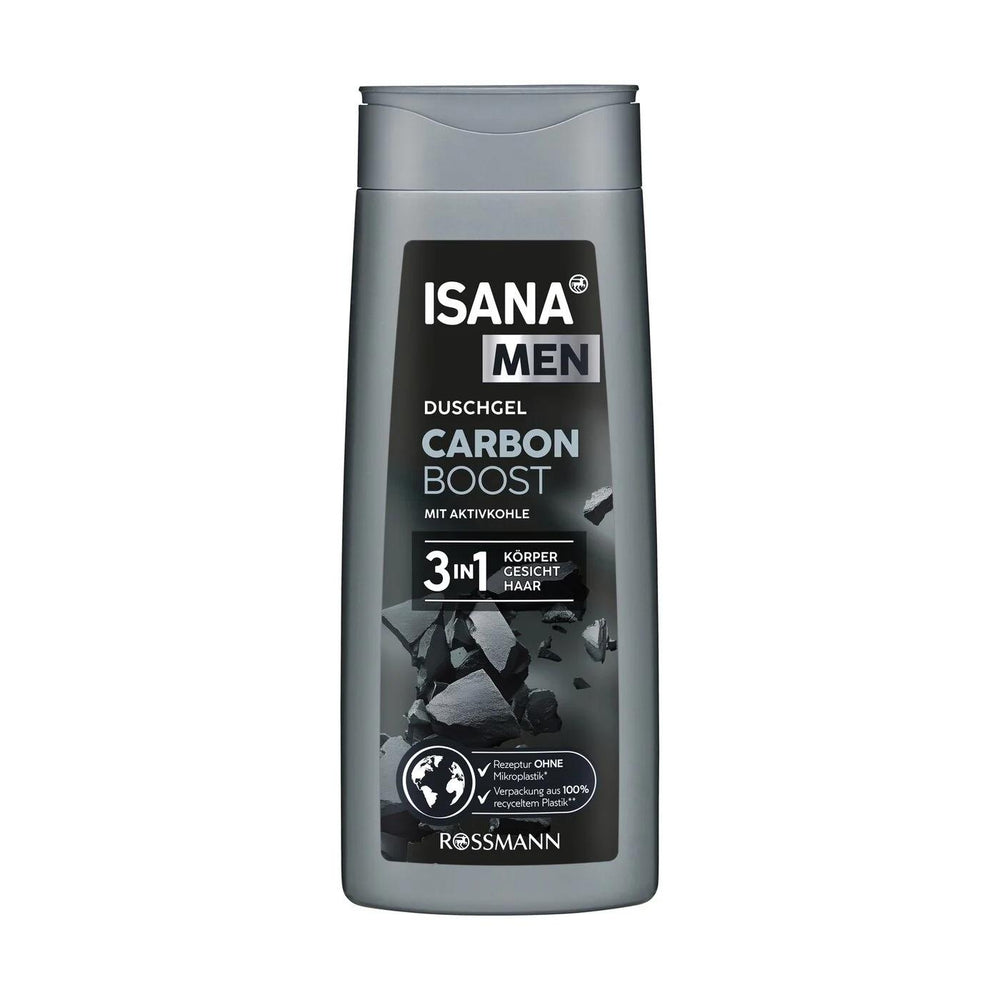 Isana Men Carbon Boost 3-in-1 Shower Gel 300 ml