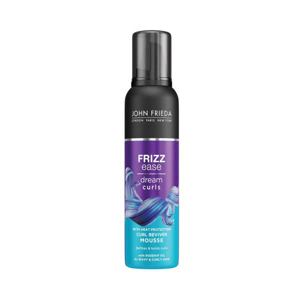 John Frieda Frizz Ease Curl Reviver Mousse - Enhances Curls &amp; Reduces Frizz John Frieda Curl Reviver Mousse - Frizz Ease curl reviver mousse, frizz ease, John Frieda, curl enhancer, anti-frizz hair product, curly hair care, wavy hair products, hair mousse, curl definition, frizz control, hair care, styling products, moisturizing hair products, UV protection hair care