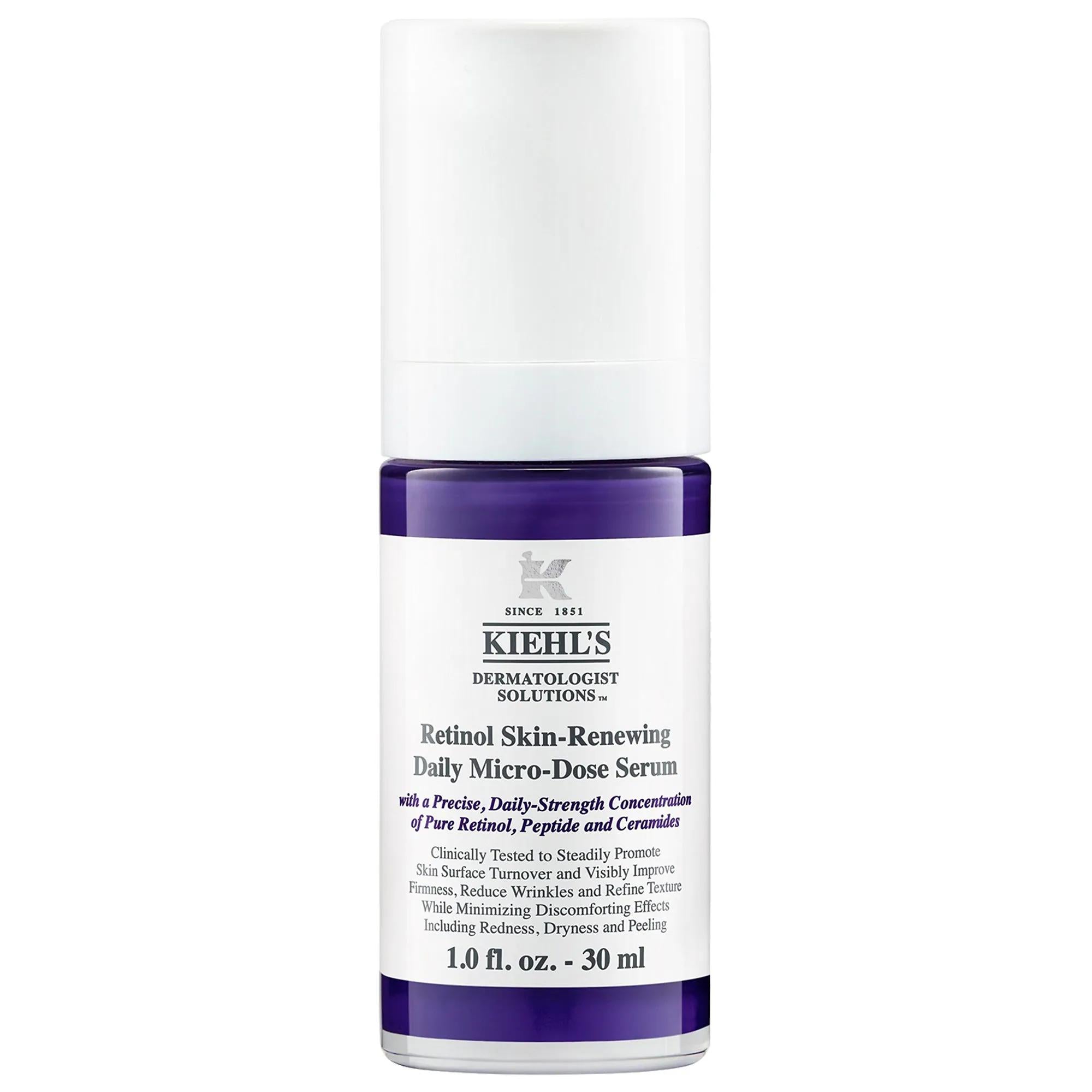 Kiehl's Micro-Dose Anti-Aging Retinol Serum: Reduce Wrinkles, Firm Skin & Improve Texture | Ceramide & Peptide Complex Kiehl's Retinol Serum: Anti-Aging, Wrinkle Reduction Anti-Aging Retinol Serum, Retinol Serum for Wrinkles, Ceramide Peptide Serum, Fine Line Reduction Serum, Skin Texture Improvement, Micro-Dose Retinol, Recyclable Skincare, Paraben-Free Serum, Firming Serum for Face, Daily Retinol Serum, Anti-Aging Serum, Retinol Serum, Ceramide Serum, Peptide Serum, Wrinkle Reduction, Fine Lines, Skin Tex