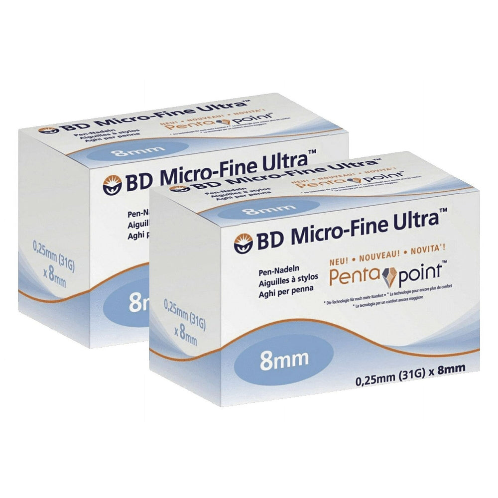BD Micro-Fine Ultra 100 Pcs. 0.25mm x 8 mm Pen 2packs - view 3