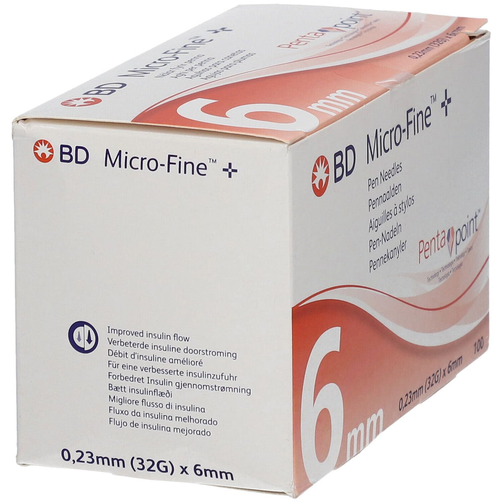 BD Micro-Fine Plus 6mm - 100 ct - view 2