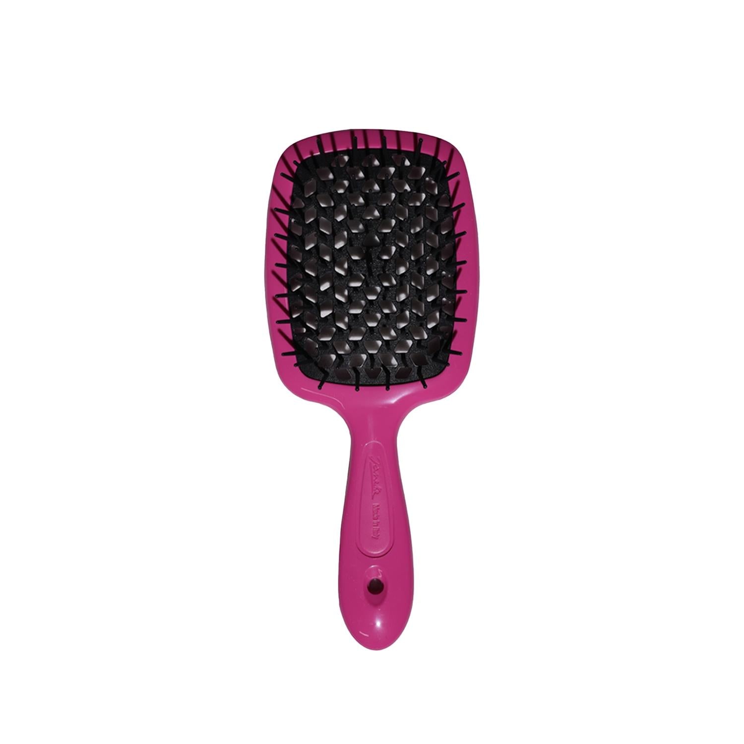 Janeke Superbrush Detangling Hairbrush Pink &amp; Black