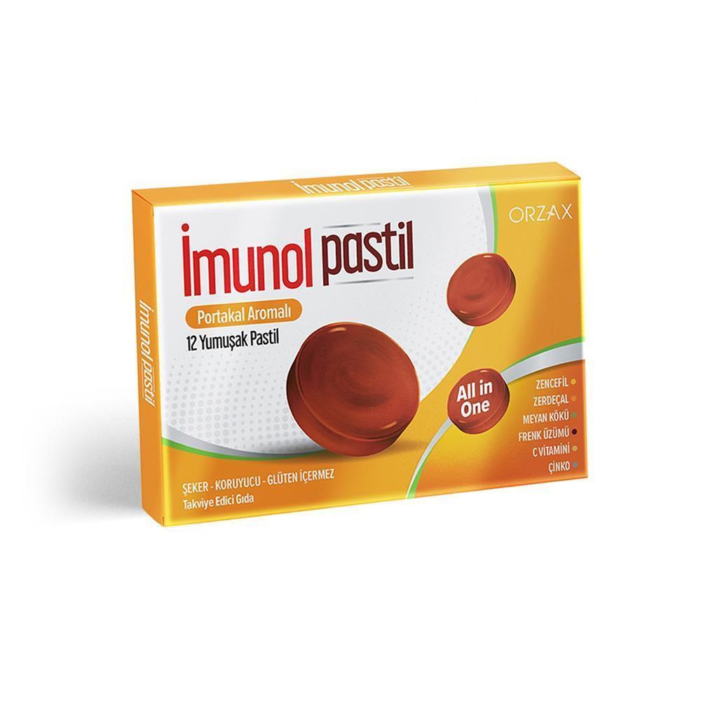İmunol Orange Flavored Immune Support Lozenges with Vitamin C & Zinc - Dietary Supplement for Adults & Children Over 11 İmunol Immune Support Lozenges - Vitamin C & Zinc Supplement Immune support supplement, Vitamin C lozenges, Herbal extract throat lozenges, Zinc supplement, Natural immune booster, Orange flavored throat lozenges, Dietary supplement for adults, Throat soothing lozenges, Immune system support, Natural health products, Vitamin C supplement, Zinc lozenges, Herbal lozenges, Throat care, Adult 