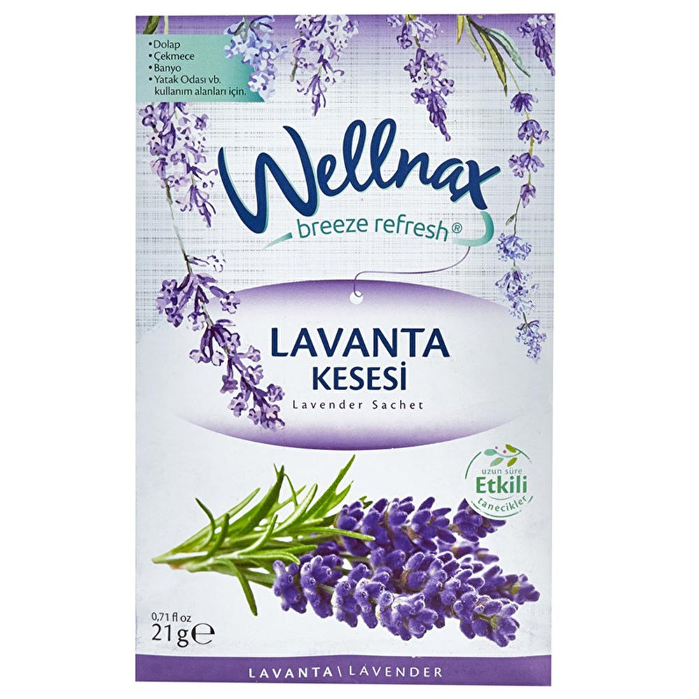 Wellnax Lavender Scented Drawer Bag - Aromatic Fragrance for Homeowners and Fragrance Enthusiasts | 21g - Fragrance
