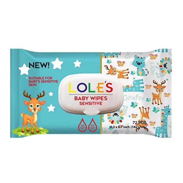 Lole's Baby Wipes Sensitive - Gentle, Natural, and Hypoallergenic for Sensitive Skin - 72 Count Lole's Baby Wipes Sensitive - Gentle & Natural baby wipes, sensitive skin baby wipes, natural baby wipes, hypoallergenic baby wipes, gentle baby care products, baby care, sensitive skin care, natural baby care, hypoallergenic baby products