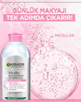 Garnier Micellar Makeup Remover Water - Gentle, Effective Cleansing for Sensitive Skin - 400ml Garnier Micellar Makeup Remover - Gentle & Effective micellar makeup remover, Garnier Micellar Water, makeup removal, sensitive skin care, gentle cleansing, skincare, cosmetics, beauty products, Garnier, micellar technology, no-rinse cleanser, face care, travel skincare