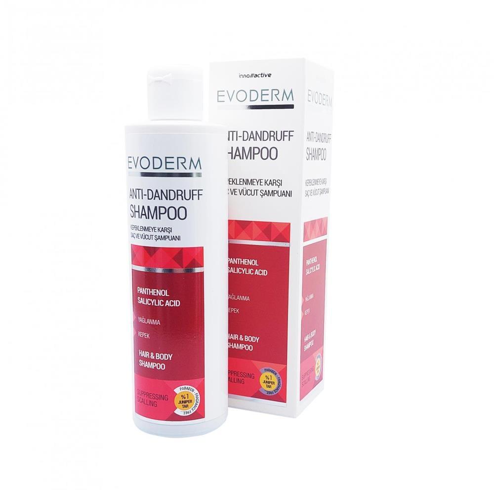 Evoderm Anti-Dandruff Shampoo for Hair and Body - Gentle, 6.76 fl oz Evoderm Anti-Dandruff Shampoo for Hair & Body anti-dandruff shampoo, hair and body shampoo, Evoderm shampoo, dandruff treatment, oil control shampoo, gentle shampoo, sensitive skin care, 2-in-1 shampoo, personal care routine, scalp care, body wash, dandruff solution