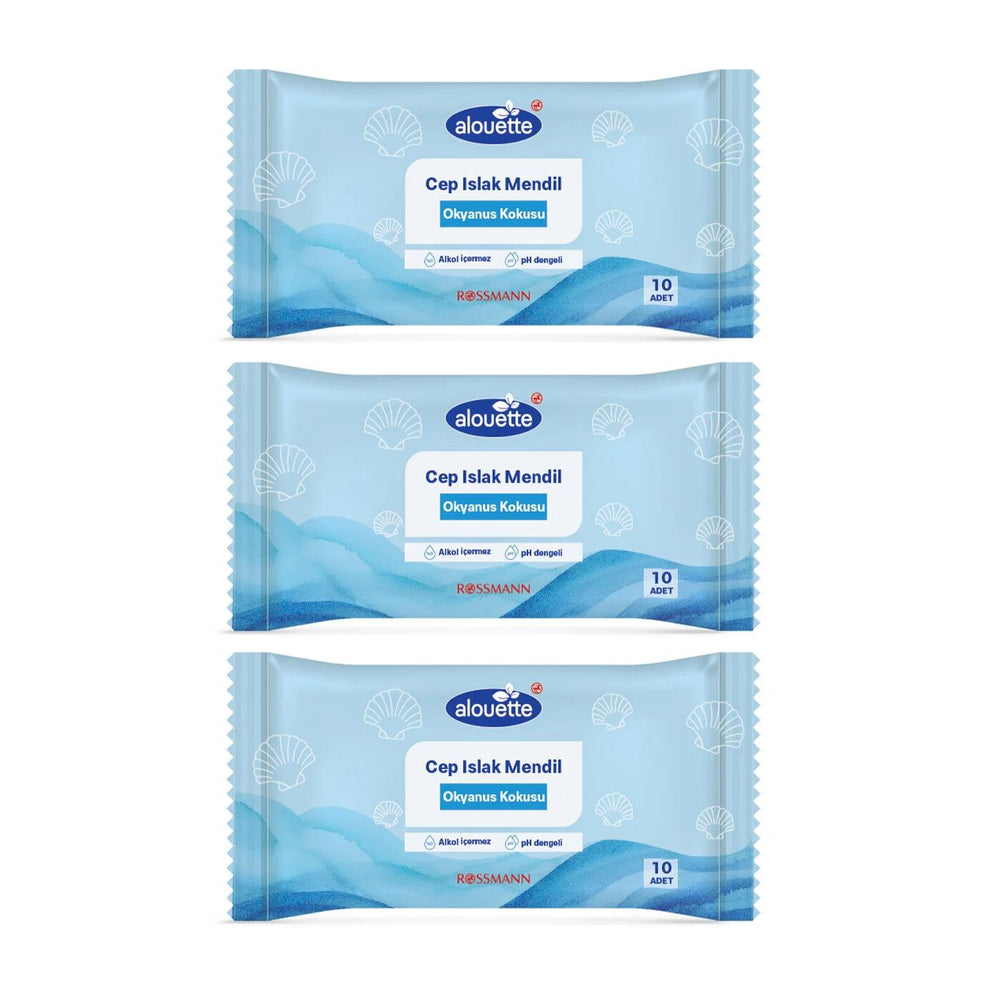 Alouette Ocean Scent Pocket Tissues Soft 3x10 Pack