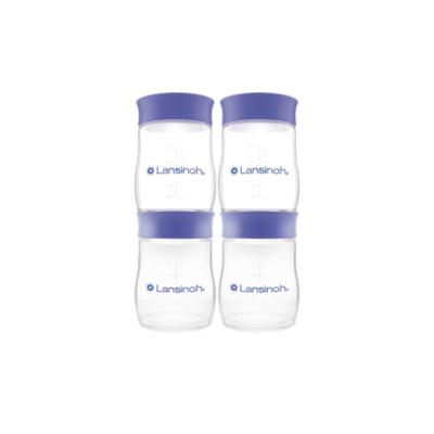 Lansinoh Breast Milk Storage Bottles Set of 4 - BPA Free, Dishwasher Safe, Compatible with Lansinoh Breast Pumps - view 5