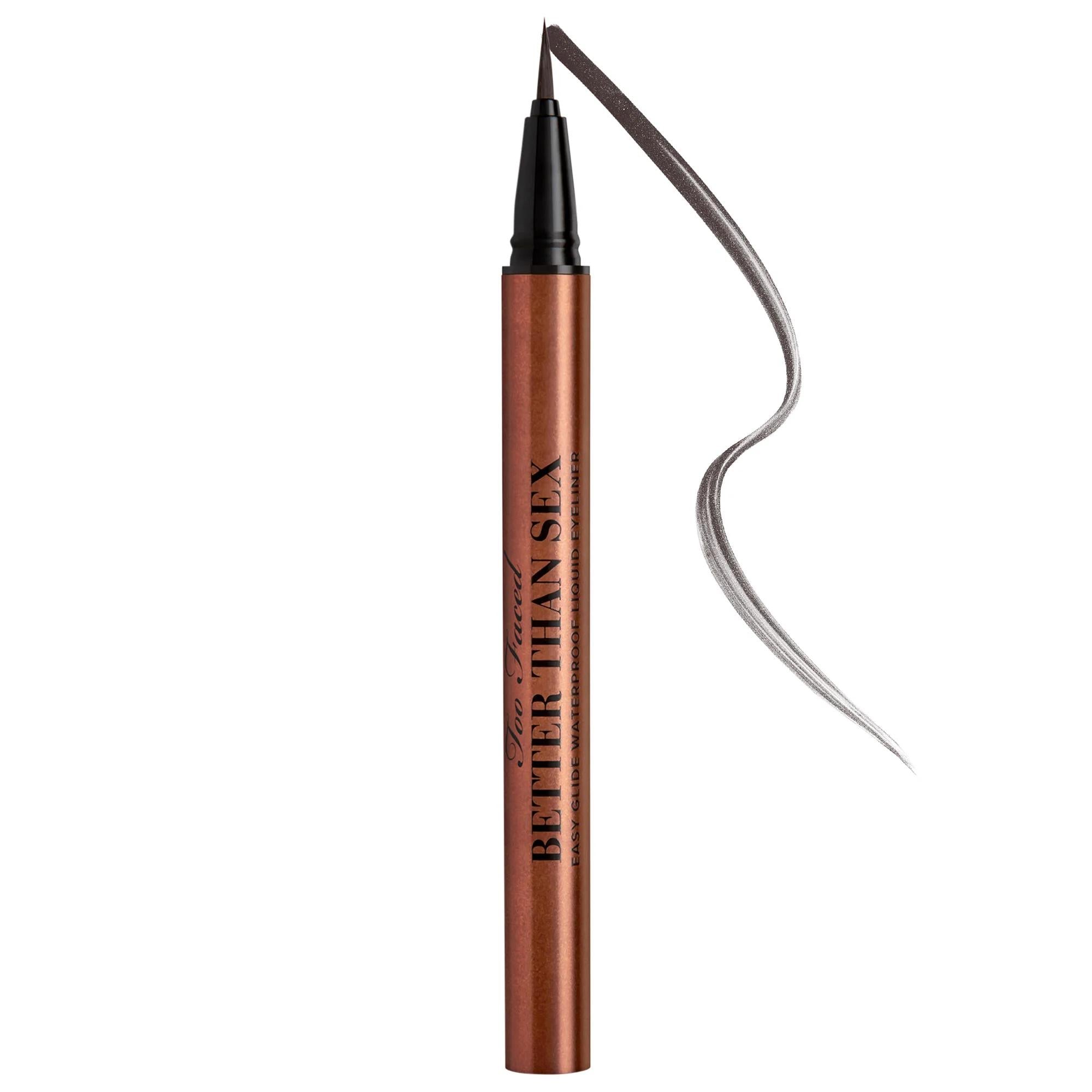 Better Than Sex Waterproof Liquid Eyeliner - Vegan, Cruelty-Free, Long-Lasting Makeup Better Than Sex Waterproof Liquid Eyeliner - Vegan & Cruelty-Free liquid eyeliner, waterproof eyeliner, vegan cosmetics, cruelty-free makeup, long-lasting eyeliner, makeup, eye makeup, cosmetics, beauty products, vegan beauty, cruelty-free beauty, sustainable beauty, Better Than Sex, Too Faced, eyeliner, precise eyeliner, durable eyeliner, ethical cosmetics