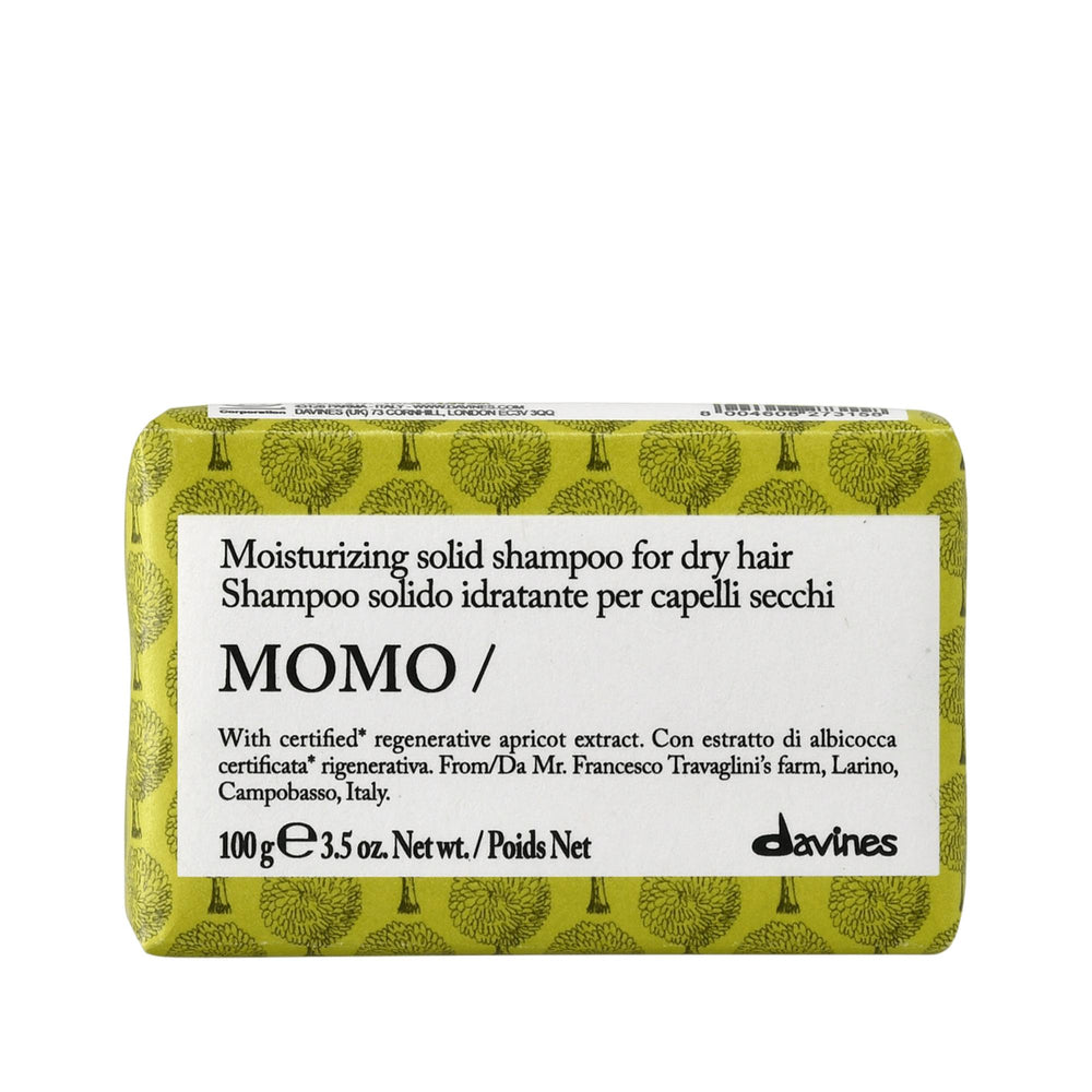 Davines Momo Moisturizing Shampoo Bar for Dry Hair 100g