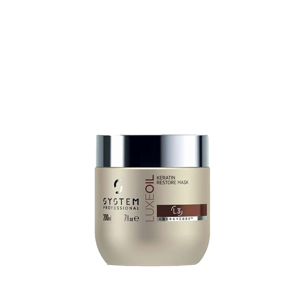 Wella System Professional Luxe Oil Keratin Restore Hair Mask - Nourishing Keratin Treatment for Damaged Hair, - Hair Mask