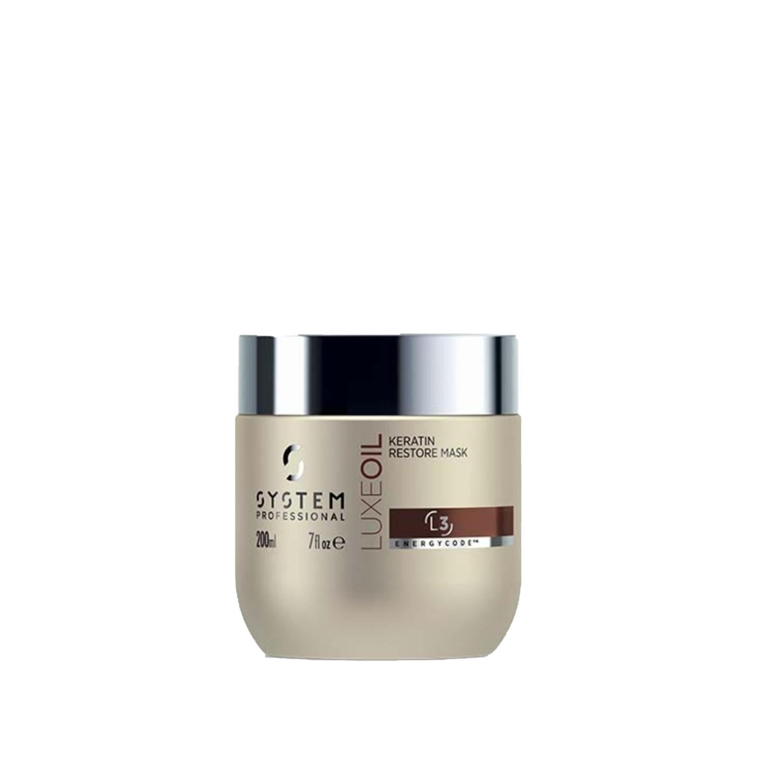Wella System Professional Luxe Oil Keratin Restore Hair Mask - Nourishing Keratin Treatment for Damaged Hair, 6.76 fl oz Wella Luxe Oil Keratin Restore Hair Mask - Keratin Treatment for Damaged Hair Wella System Professional, Luxe Oil Keratin Restore, Hair Mask, Keratin hair treatment, Restorative hair care, Hair repair, Nourishing hair mask, Professional hair care products, Damaged hair solution, Dry hair treatment, Luxe hair care, Keratin restore formula