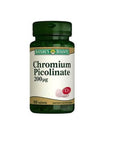Natures Bounty Chromium Picolinate 200 Mcg Supplement - 100 Tablets, Gluten-Free, Lactose-Free, Supports Healthy Blood Sugar Levels - image 2