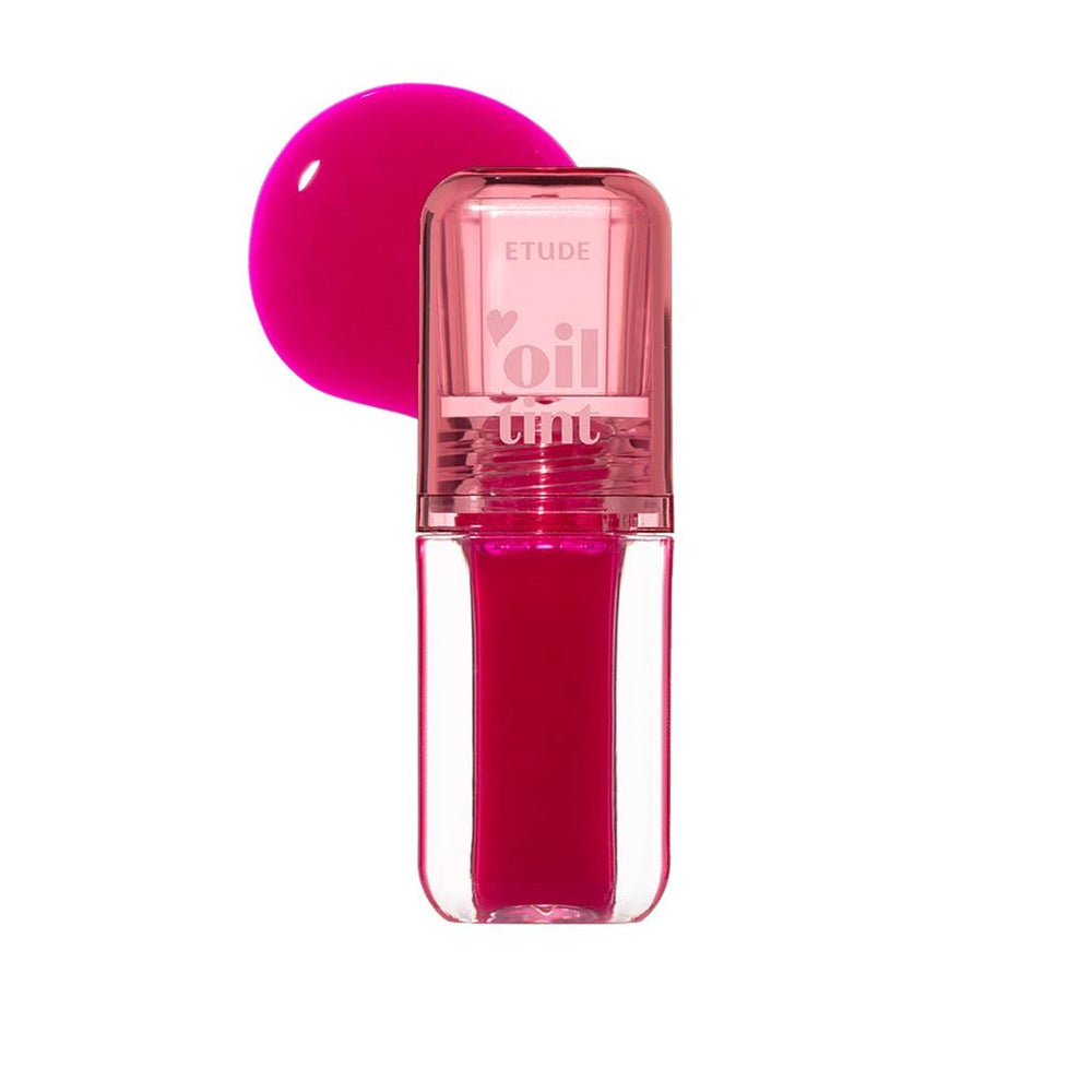 Etude Dear Darling Oil Tint 03 Neon Pink High-Shine Lip Gloss