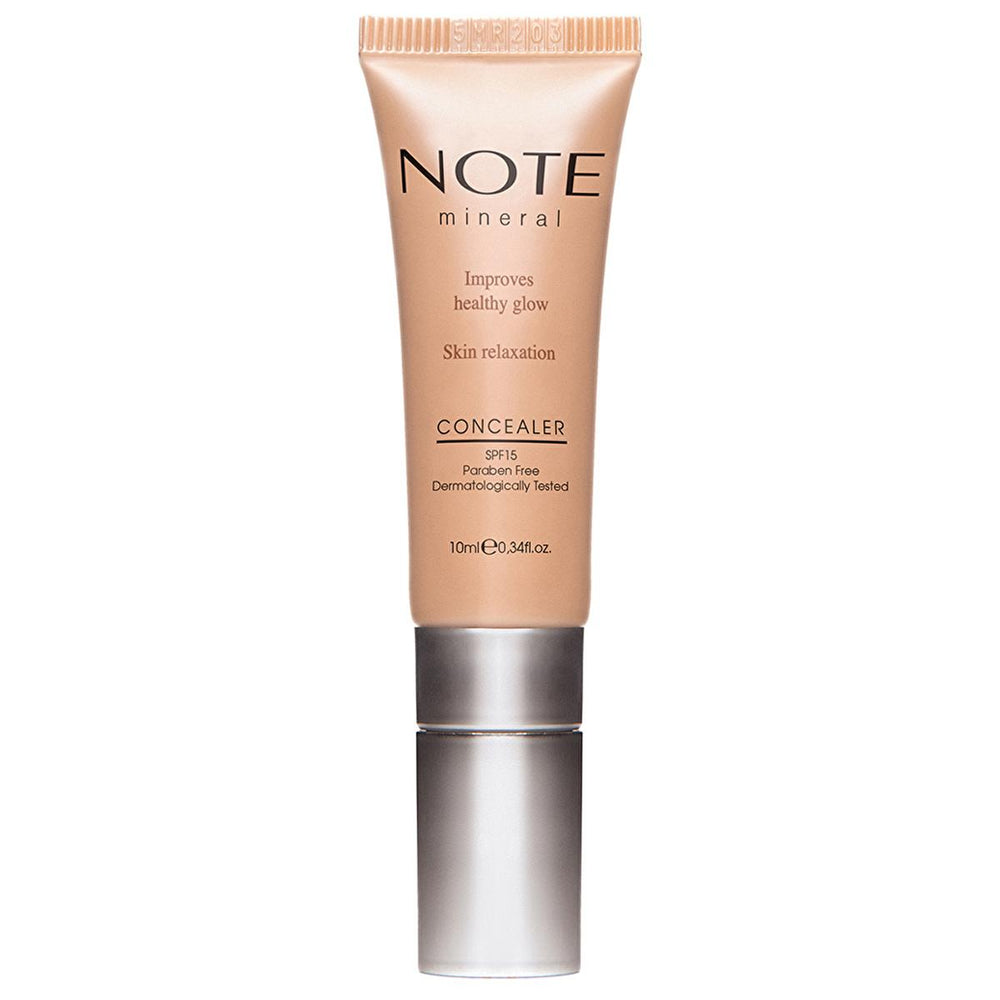 Note Mineral Concealer: Natural & Cruelty-Free Kapatıcı with Vitamin E & Coral Seaweed. Perfect Dark Circle Coverage for Sensitive Skin-0.34 fl oz Note Mineral Concealer: Natural Coverage, Sensitive Skin mineral concealer, natural concealer, concealer for sensitive skin, cruelty-free concealer, vitamin E concealer, coral seaweed concealer, dark circle concealer, concealer for all skin types, kapatıcı, mineral kapatıcı, concealer, makeup, cosmetic, sensitive skin, natural makeup, cruelty-free makeup, vitamin