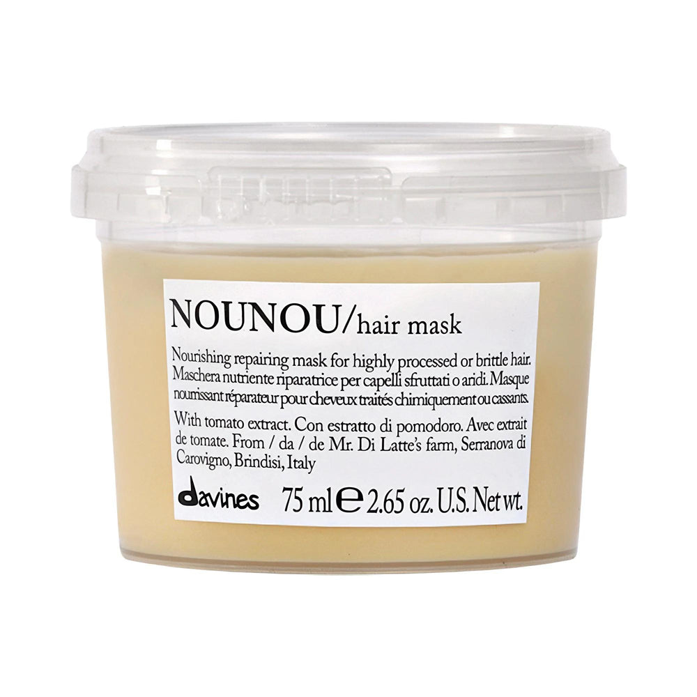 NOUNOU Mini Repair Hair Mask for Damaged Hair - Intensely Reparative, Sulfate-Free Treatment for Dry, Color-Treated Hair NOUNOU Repair Hair Mask for Damaged Hair repair hair mask, damaged hair treatment, sulfate-free hair care, antioxidant hair mask, color-safe hair products, hair repair, dry hair solution, damaged hair repair, color-treated hair care, hair nourishment, hair hydration