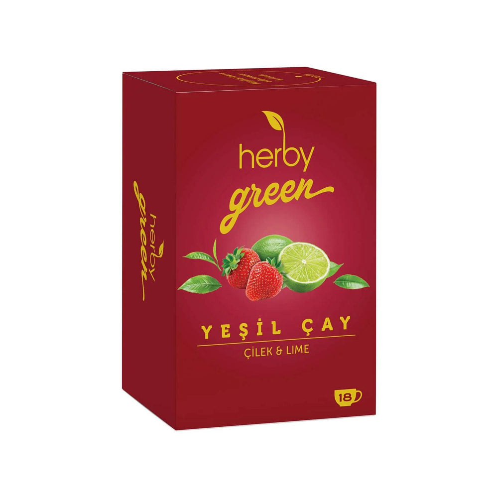 Herby Yesil Cag Strawberry & Lime Herbal Tea 18 Bags