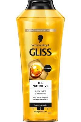 Gliss Oil Nutritive Nourishing Shampoo for Dry and Damaged Hair - 13.53 fl oz, Silikon-Free with Omega 9 and Marula - view 2
