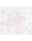 Eklips Cherry Print Transparent Clutch Bag for Cosmetics