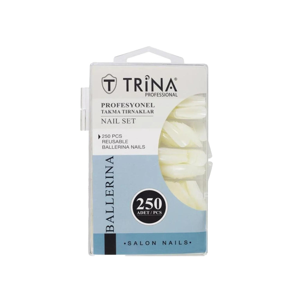 Trina Ballerina Nail Tips 250 Pieces - Artificial Nail Enhancements for DIY Nail Care & Beauty Trina Ballerina Nail Tips 250 Pieces - DIY Nail Care nail tips, false nails, Trina nail products, Ballerina nail shape, DIY nail care, artificial nails, nail beauty enhancements, nail art, beauty trends, cosmetic nail products, nail fashion