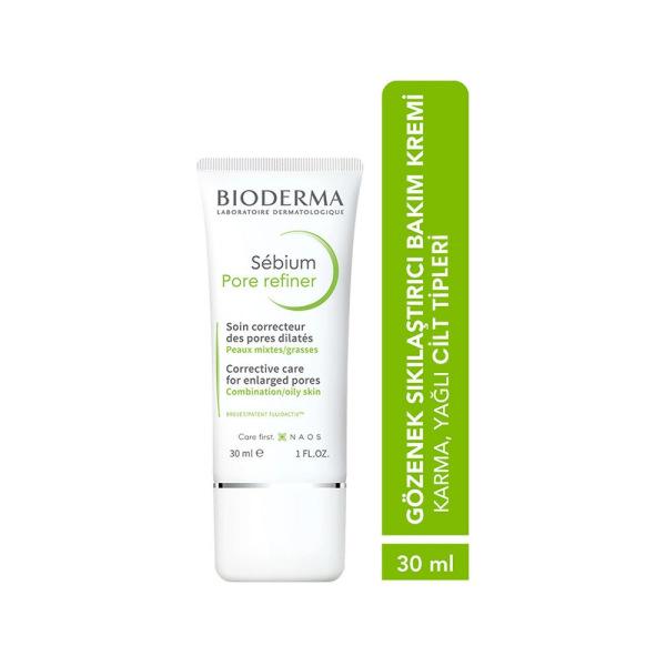 bioderma sebium pore refiner cream packaging, applying bioderma sebium pore refiner cream Bioderma Sebium Pore Refiner Cream - Tightens Pores | 30ml Bioderma Sebium Pore Refiner Cream - Tightens Pores | 30ml bioderma, pore-refiner, skincare, oily-skin, combination-skin, pore-tightening, oil-control, anti-aging, ai-generated, 30ml