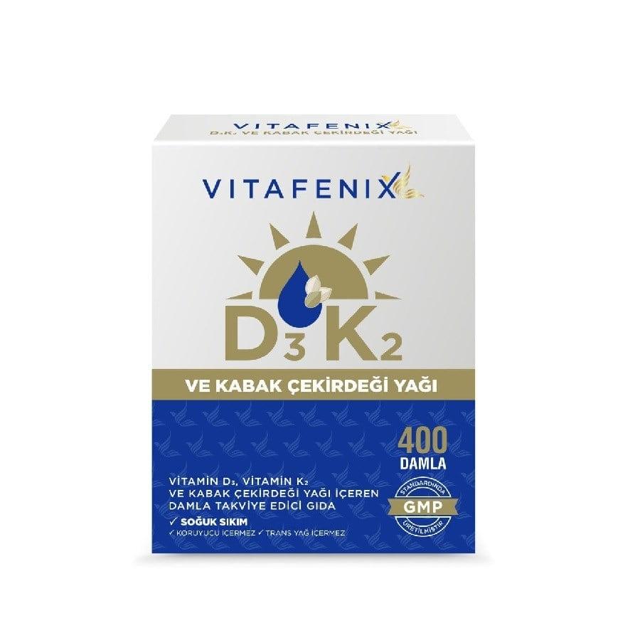 Vitafenix Vitamin D3 K2 &amp; Pumpkin Seed Oil Drops 20 ml
