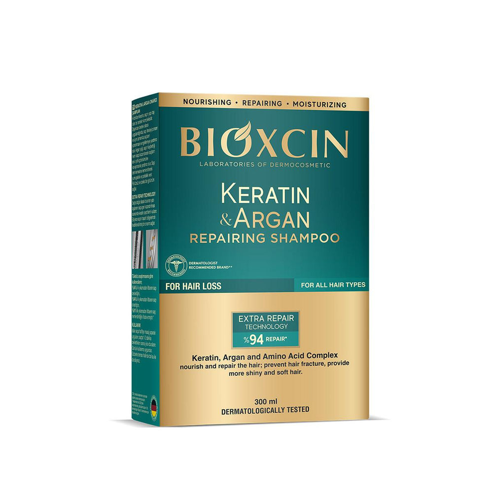 Bioxcin Keratin & Argan Repair Shampoo for Damaged Hair - Nourishing, Hypoallergenic, Paraben-Free - view 4