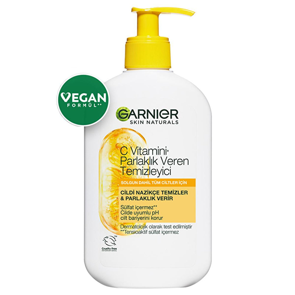 Garnier Vitamin C Brightening Facial Cleanser - 8.45 fl oz - Enhances Skin Radiance & Provides Antioxidant Benefits - image 2
