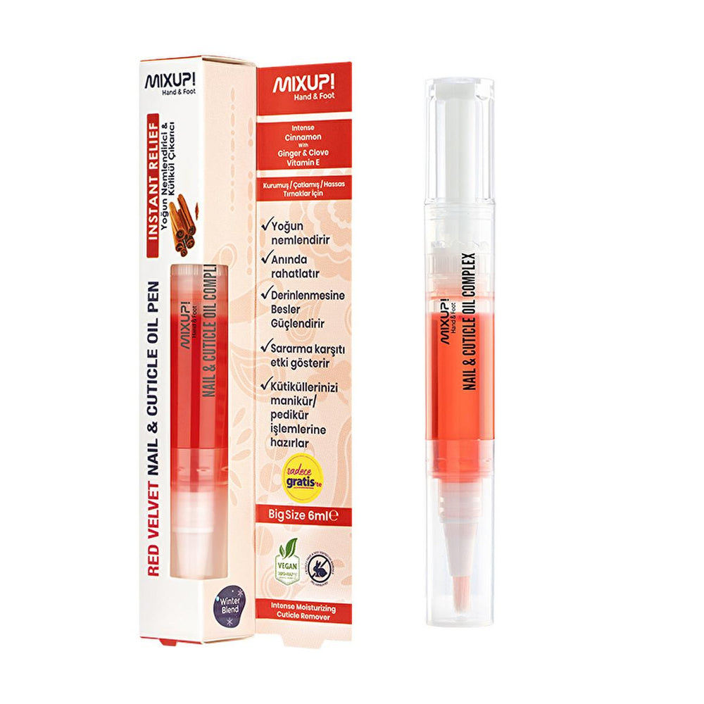 Mixup. Nail and Cuticle Care Oil - Intensive Moisturizing & Strengthening for Dry Nails & Cuticles - Hair Accessories