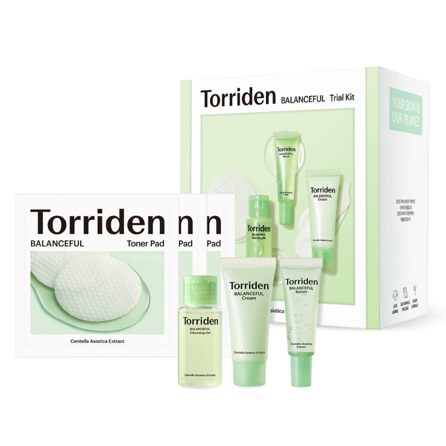 Torriden Balanceful Trial Kit Cica Soothing Skincare Set 70g