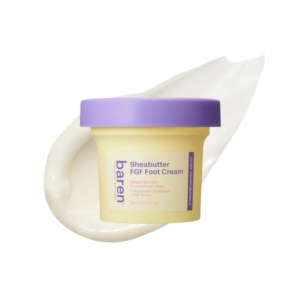Baren Shea Butter Foot Cream with 4% Urea and 2% Shea Butter 105ml