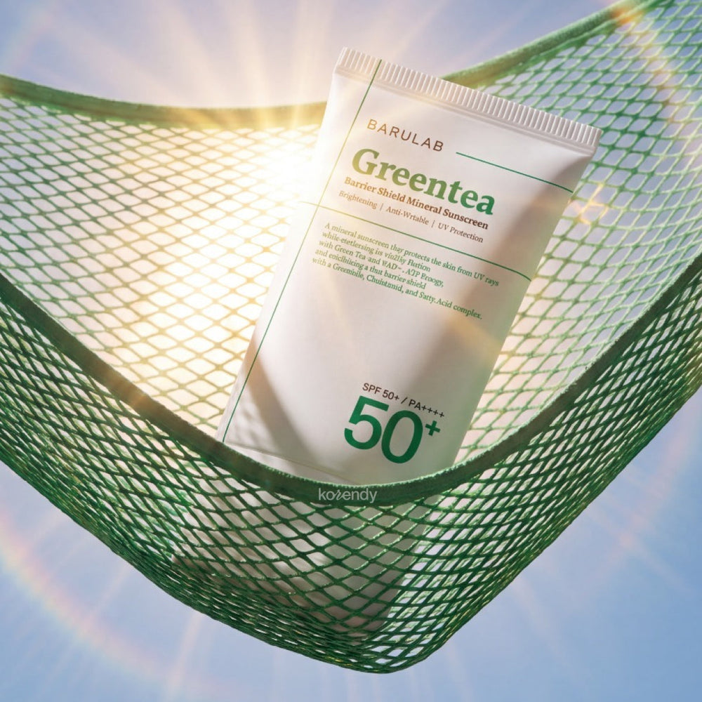 Barulab Green Tea Barrier Shield Mineral Sunscreen SPF50+ with NAD+ 60ml