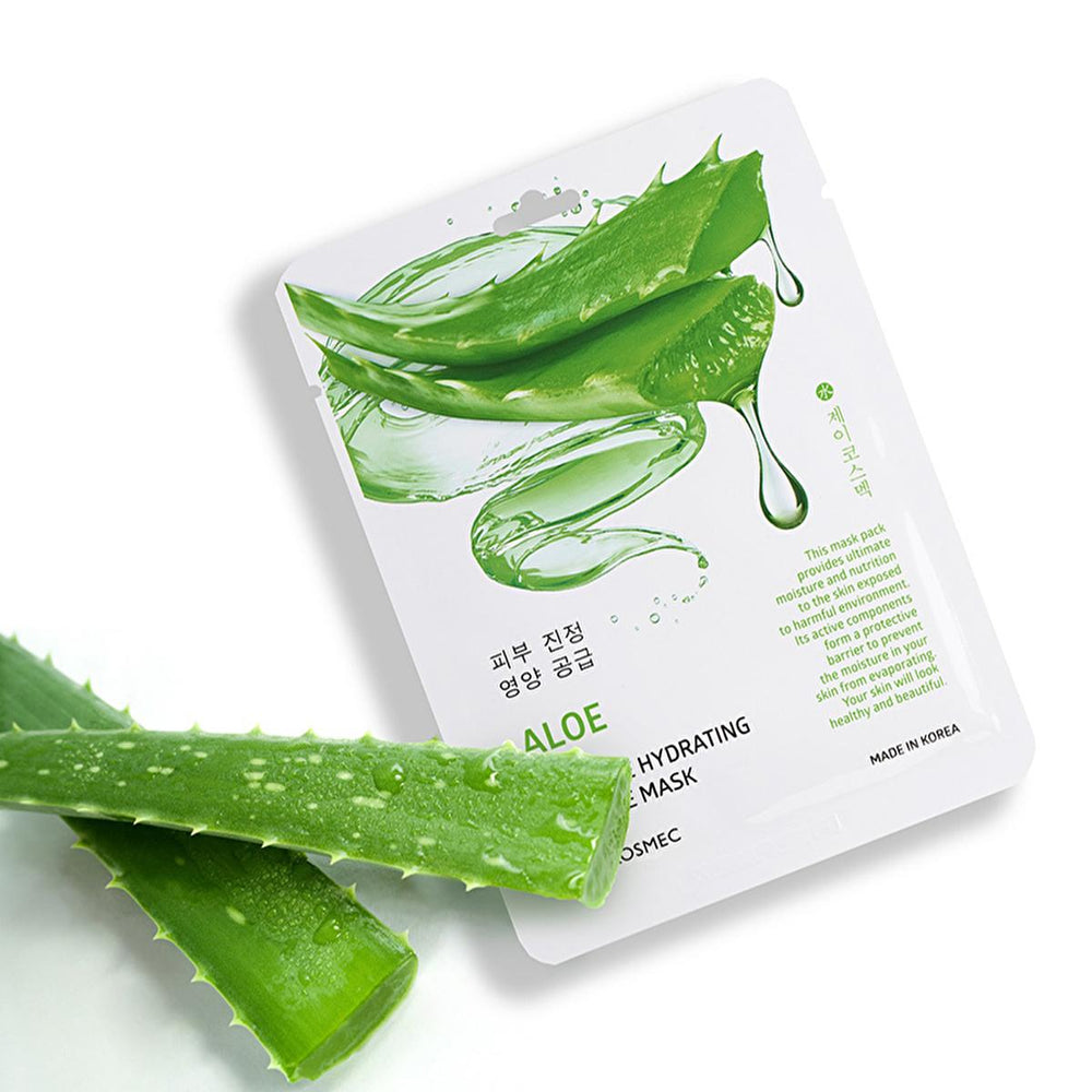 JKosmec Hydrating Aloe Vera Korean Face Mask - Intensive Moisturizer for All Skin Types - view 3