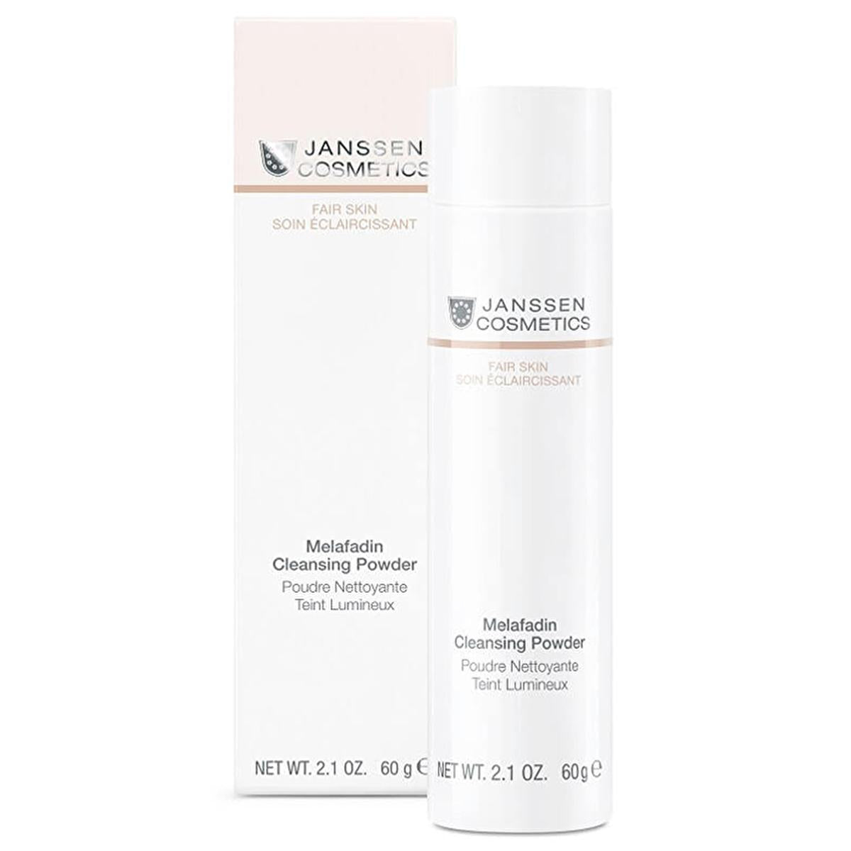 Janssen Cosmetics Facial Cleansing Powder with Vitamin C - Brightening, Eco-Friendly Skincare for Gentle Cleansing Janssen Cosmetics Facial Cleansing Powder - Brightening Skincare facial cleansing powder, Vitamin C skincare, eco-friendly cosmetics, natural facial cleanser, brightening skincare, gentle cleansing, sustainable packaging, FSC-certified, pure Vitamin C, coconut oil derived surfactant, Titanium dioxide, Talc, skincare routine, cosmetics, skincare products